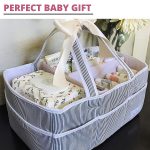 Lily Miles Baby Diaper Caddy - Large Organizer Tote Bag for Infant Boy or Girl - Baby Shower Basket - Nursery Must Haves - Registry Favorites - Collapsible Newborn Caddie Car Travel - Image 6